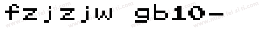 fzjzjw gb10字体转换